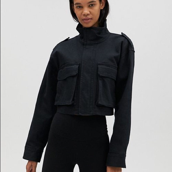 cropped workwear jacket